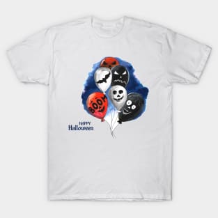 Happy Halloween Balloon Flying T-Shirt